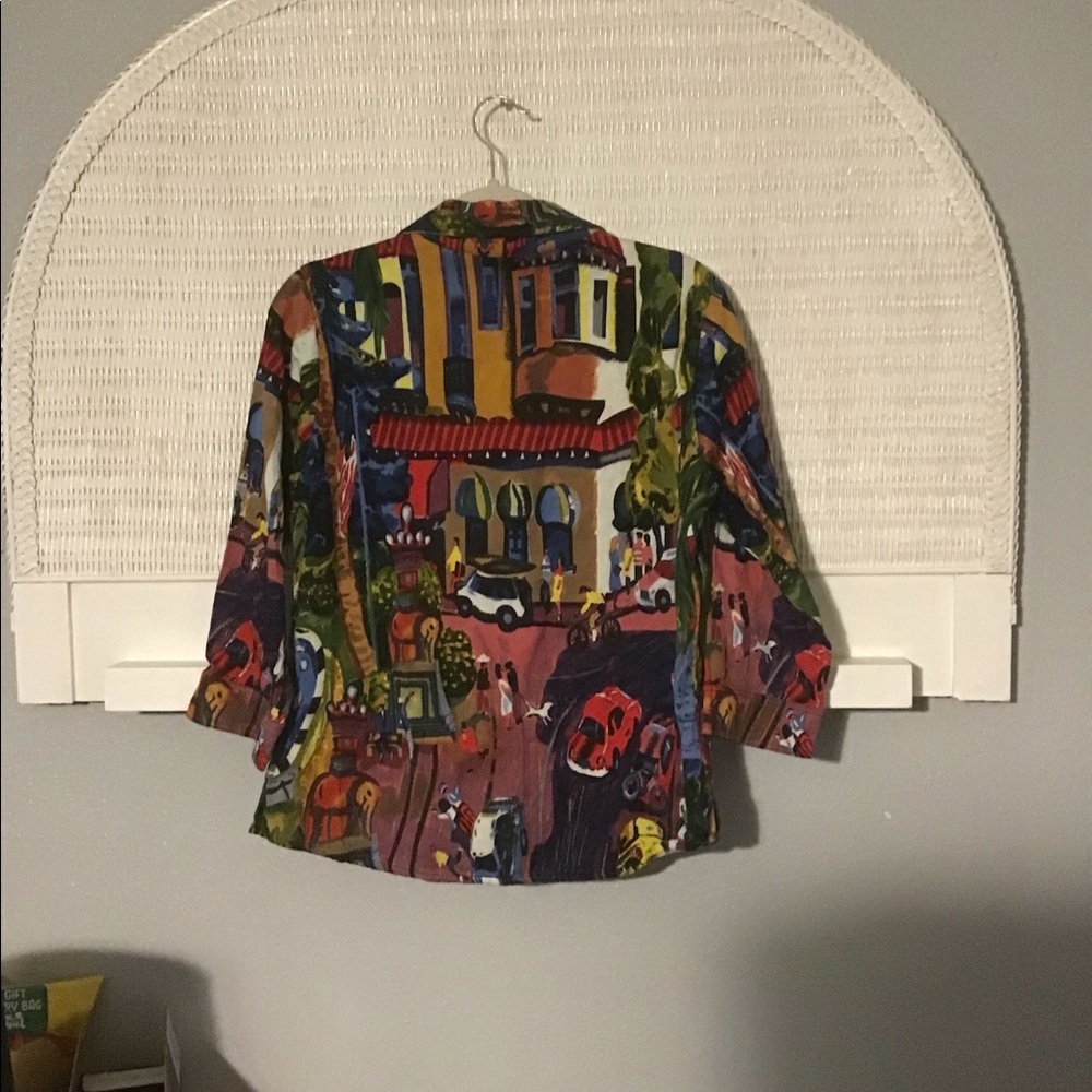 Michael Leu Button Down “Art To Wear” Shirt - Picture 4 of 6